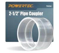 POWERTEC 70234 2-1/2" Pipe Coupling, Clear