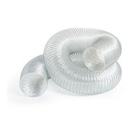 POWERTEC 70252 2-1/2" x 20' Anti Static PVC Dust Collection Hose for Dust Collector for Woodworking and Shop Vacuum, 2-1/2 Inch Dust Collector Hose for Dust Collection Fittings