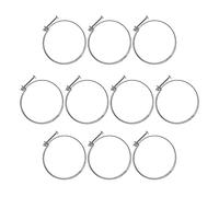 POWERTEC 70261 4-Inch Double Wire Hose Clamp | 10-Pack