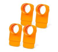 POWERTEC 70294-P4 2-1/2" Integrated Blast Gate Clog Resistant, Anti Gap Tapered ABS Plastic Fitting for Dust Collection Systems - 4 Pack
