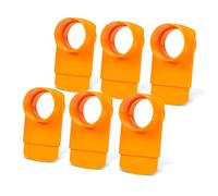 POWERTEC 70294-P6 2-1/2" Integrated Blast Gate Clog Resistant, Anti Gap Tapered ABS Plastic Fitting for Dust Collection Systems - 6 Pack