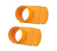 POWERTEC 70295-P2 4-Inch Integrated Blast Gate Clog Resistant, Anti Gap Tapered ABS Plastic Fitting for Dust Collection Systems, 2PK