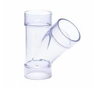 PowerTec 70303 ID Y OD Dust Collection Pipes, Adapters and Fittings, Clear, 2-1/2" (1pk)