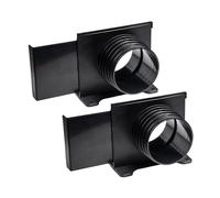 POWERTEC 70358-P2 4 Inch Wall Mounting Blast Gate with Bracket, Threaded Dust Collection Fitting - 2 Pack