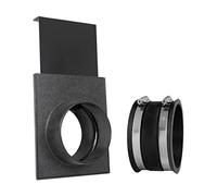 POWERTEC 70363 4 Inch Blast Gate with Dust Control Flex Cuff for Dust Collector/Vacuum Fittings