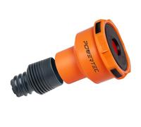 POWERTEC 70506 Quick Connect Dust Port Adapter for 1-3/4" ~ 2-1/2" Port to 4" & 2-1/2" Dust Collection Hose, with Threaded Adapter for POWERTEC Power Tool Vacuum Hose Kit