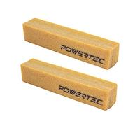 POWERTEC 71002-P2 Abrasive Cleaning Stick for Sanding Belts & Discs 8-1/2" 2PK | Natural Rubber Eraser - Woodworking Shop Tools for Sanding Perfection