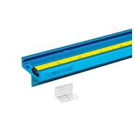 POWERTEC 71131 Aluminum Double T-Track Fence Cap Kit, Right to Left Adhesive Tape Measure and Plastic Insert, Anodized Blue