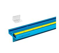 POWERTEC 71131V Aluminum Double T-Track Fence Cap Kit, Right to Left Adhesive Tape Measure and Plastic Insert, 1 Set