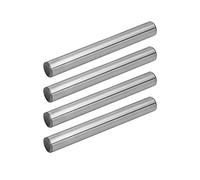 POWERTEC 71145 Hardened Steel Dowel Pins 3/8-Inch, Heat Treated and Precisely Shaped for Accurate Alignment, Alloy Steel , 4 Pack, Silver, 3/8" x 3" Pins