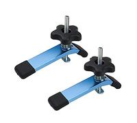 POWERTEC 71168 T-Track Hold Down Clamps, 5-1/2” L x 1-1/8” Width - 2 Pack, Blue Black