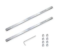 POWERTEC 71358 Track Saw Guide Rail Connector Set for Festool, Makita, DeWalt, and Triton | Pack of 2