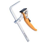 POWERTEC 71408V Quick Release Ratcheting Table Clamp for MFT and Guide Rail System, 7" Capacity (178mm) x 2-3/8" Throat Depth, 1 PK