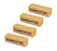 POWERTEC 71424-P2 Abrasive Cleaning Stick for Sanding Belts & Discs | Natural Rubber Eraser - Woodworking Shop Tools for Sanding Perfection, 4 PK