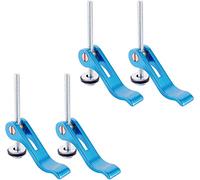 POWERTEC 71501 Aluminum Cam Clamp for Woodworking, 1/4”-20 Threaded Insert - 4PK