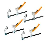POWERTEC 71586-P2 8-Inch Gear Bar Clamps for Woodworking, Quick Release with 600lb Clamping Capacity - 4 Pack