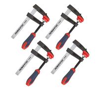 POWERTEC 71591-P2 4-Inch F Clamp Heavy Duty F Style Bar Clamps for Woodworking, 330 lb Capacity Each - 4PK