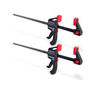 POWERTEC 71596 24 inch Quick Release Bar Clamp with 30 inch Spreader | Ratcheting Bar Clamp, 2PK