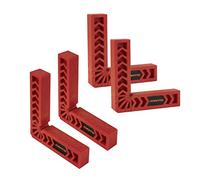 POWERTEC 71627 90 Degree Positioning Squares, Woodworking Tools for Right Angle Corner Clamps, Carperter Tools for Cabinets, Picture Frames and Boxes, 6" Set of 4