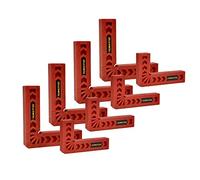 POWERTEC 71783 Assorted 90 Degree Positioning Squares, Woodworking Tools for Right Angle Corner Clamps, Carperter Tools for Cabinets, Picture Frames and Boxes, 3" & 4", Set of 8