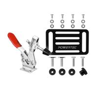 POWERTEC 71819 Quick Release Horizontal Toggle Clamp 225D (500 lb Holding Capacity) with Mounting Plate