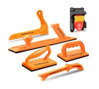 POWERTEC 72101 Push Block and Push Stick 5-pc Set and 120V/230V Safety Locking Switch for Table Saws, Router Tables, Band Saws & Jointers, Hand Protection Push Tools for Woodworking