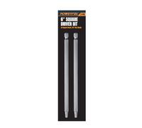 POWERTEC 72259 6 Inch Square Driver Bit Set - #2 Square Head, 1/4" Hex Shank, for Woodworking & Construction (2 Pack)