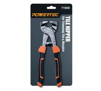 POWERTEC 8 inch Tile Nippers with Ergonomic Grip, for Trimming Tile and Mosaics to Desired Shape on Glass, Ceramic and Porcelain Tile up to 3/8" Thick, 1 Pack (71900)