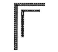 POWERTEC 80038 Carpenter Square 2pc Set, 16" x 24" Framing Square with Rafter Tables & 8" x 12" Right Angle Ruler for Carpenter, Woodworking, Construction, DIY