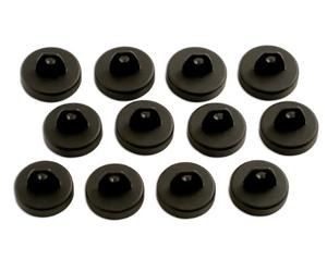 PowerTec 92274 Auto Door Lock Covers 12pc, Schwarz