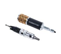 POWERTEC Dual Side Drill and Driver Bit with 1/4" Hex Shank Adapter, for Drilling Pilot Holes & Counterbores, and Fastening #2 Square-Drive Screws, 1 PK (72293)