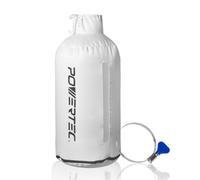 POWERTEC Dust Collector Bag with 4" Key Hose Clamps, 30 Micron Dust Bag for DeWalt DW735, DW734, WEN PL1326, PL1303 Planer, DC3401 Dust Collector & Woodworking Machine w/ 4" OD Dust Port (70399)