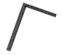 POWERTEC Framing Square, 16'' x 24'' Carpenter Square with Imperial & Metric Graduations, Woodworking Square for Carpenter, Woodworking, Construction, Stair Gauges (80036V)