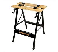 POWERTEC MT4006V Deluxe Bamboo Workbench Top | Portable Project Center and Vise Tool w/4 Bench Dogs