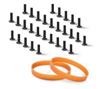 POWERTEC Planer Blade Screws & Drive Belts for DeWalt DW735, DW735X - T30 Torx Screw (30 PK) and 9-Rib Planer Drive Belt (2 PK) for DeWalt DW735 & DW735X Replacement Ribbed Belts (5140010-28) (72274)