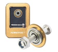 POWERTEC PRO Tungsten Carbide Scoring Wheel with Gold Titanium Coating - 22mm Tile Cutting Wheel with Screw for Manual Tile Cutters, Porcelain, Ceramic & Glass Tile (72089)