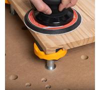 POWERTEC Riser with Washers for Bench Dog Puck, Compatible with T-Track & Dog Holes, Elevates Work Surface for Painting, Sanding, and Cutting - 1/4"-20 UNC, 4-Pack (72169)