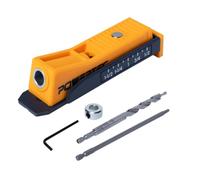 POWERTEC Single Pocket Hole Jig Kit for Woodworking - Pocket Hole Screw Jig with Drill Bit, Driver Bit, Hex Key & Stop Collar (72249V)
