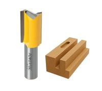 POWERTEC Straight Plunge Router Bit, 1/2 Inch Shank, 3/4" Cutting Dia. with 1-1/4" Cutting Length, Fits CNC Router, Handheld Router & Plunge Router, 1PK (73065)