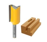 POWERTEC Straight Plunge Router Bit, 1/4 Inch Shank, 3/4" Cutting Dia. with 1-1/4" Cutting Length, Fits CNC Router, Handheld Router & Plunge Router, 1PK (73066)