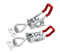 POWERTEC Toggle Clamp - 1320 lbs Holding Capacity, Type-4003 Adjustable Pull Action Latch with Lock Hole for Smoker, Tool Box, Cabinet, Woodworking Jigs & Fixtures - 2 Pack (20347-P2)
