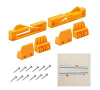 POWERTEC Track Saw Guide Rail Mount, 2 PK - Universal ABS Wall & Ceiling Storage Rack with Mounting Hardware for Track Saw Guide Rails, Straight Edges & Squares (72275)