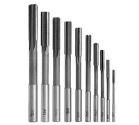 POWERTOOL HSS Reamer, Straight Shank Hand Reamers 10Pcs (3-12mm) H7 Durable HSS Reamer Set