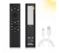 PowerTravel BN59-01385A Replacement Voice Remote for Samsung, Solar Powered | USB-C Charging, 4 Shortcut Buttons & BT, Compatible with Samsung The Frame, Neo QLED, Crystal UHD series TVs
