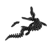 PowerTRC 3D Printed Skeleton Mosasaurus - Prehistoric Collectible Articulating Dinosaur 3D Figurine Desk Decoration for Teens and Adults, Made in USA