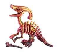 PowerTRC 3D Printed Skeleton Parasaurolophus - Prehistoric Collectible Articulating Dinosaur 3D Figurine Desk Decoration for Teens and Adults, Made in USA