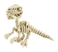 PowerTRC 3D Printed Skeleton Velociraptor - Prehistoric Collectible Articulating Dinosaur 3D Figurine Desk Decoration for Teens and Adults, Made in USA