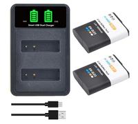 PowerTrust 2-Pack EN-EL23 Battery and Type-c Charger for Nikon Coolpix P900 B700 P900s P600 P610 P810c