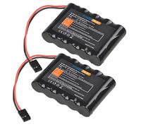 PowerTrust 2-Pack RC Battery 6V Rechargeable Battery Pack for RC Aircrafts, RC Airplane, Walking Robot and More