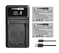 PowerTrust 2Pack NB-5L Battery and LED USB Charger for Canon S110 SX200 SX210 SX220 SX230 IS HS IXUS 850 870 800 860